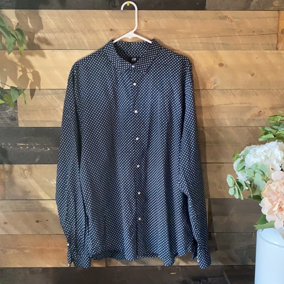H&M men’s size XL button up - Picture 1 of 4